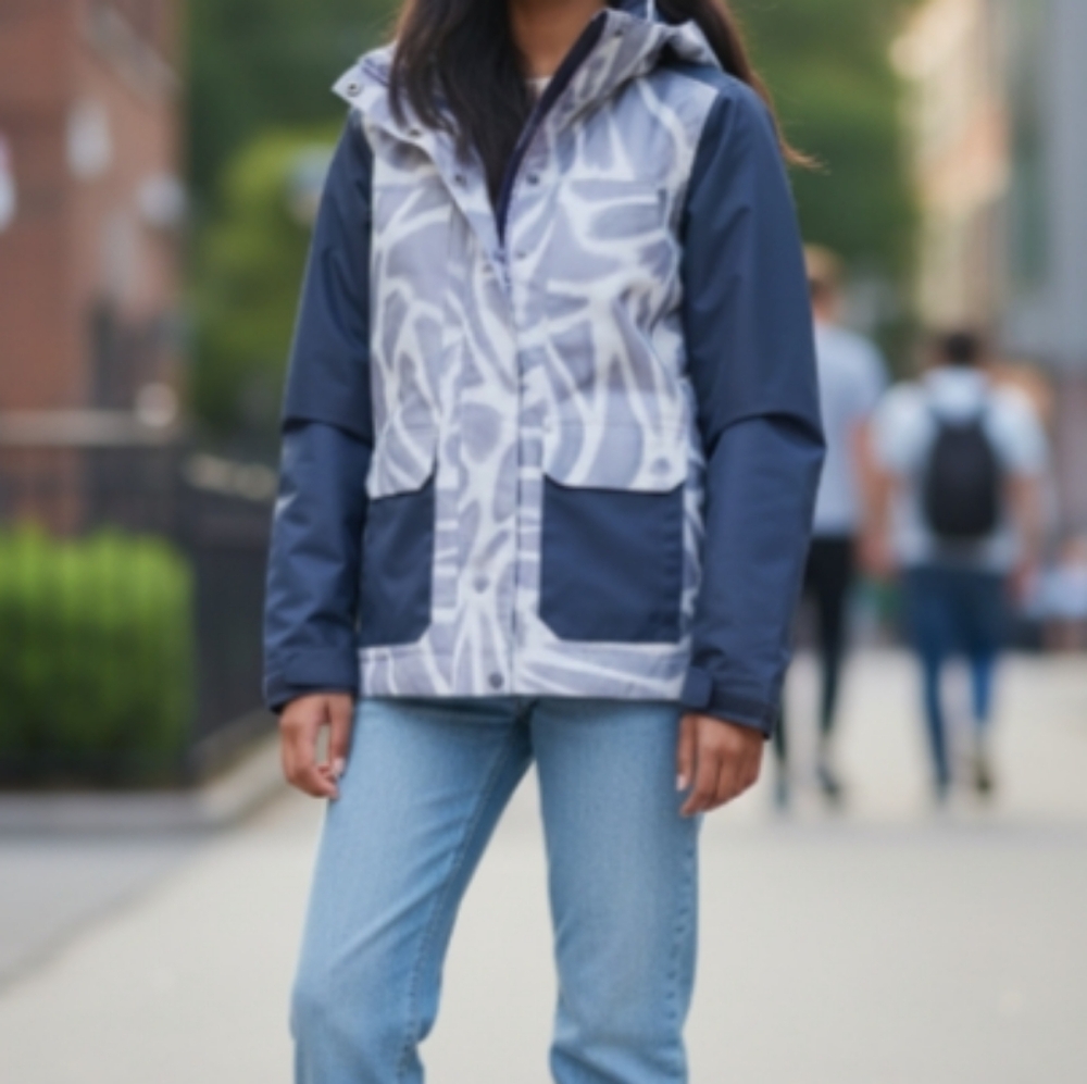 DSG Stylish Navy and Gray Women's Jacket